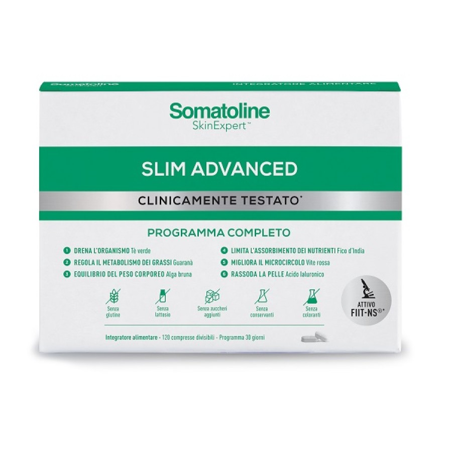 SOMATOLINE SLIM ADVANCED 120 COMPRESSE SENZA GLUTINE SENZA LATTOSIO