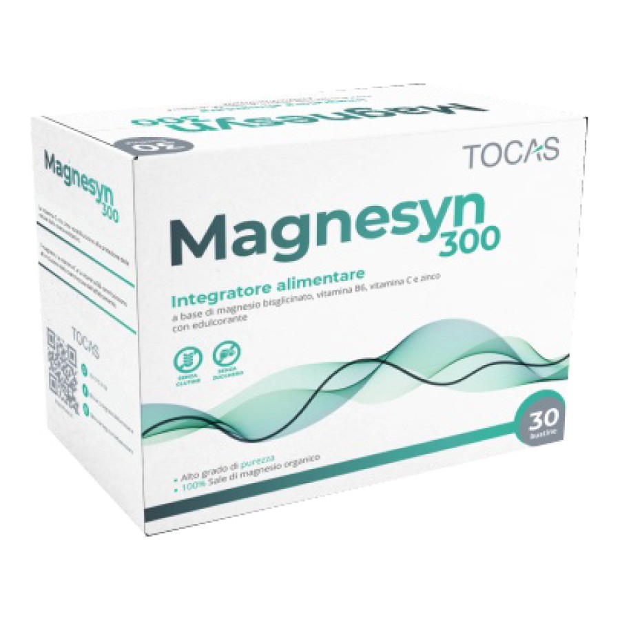 MAGNESYN 300 30 BUSTINE 6 G CON EDULCORANTE SENZA GLUTINE SENZA ZUCCHERO