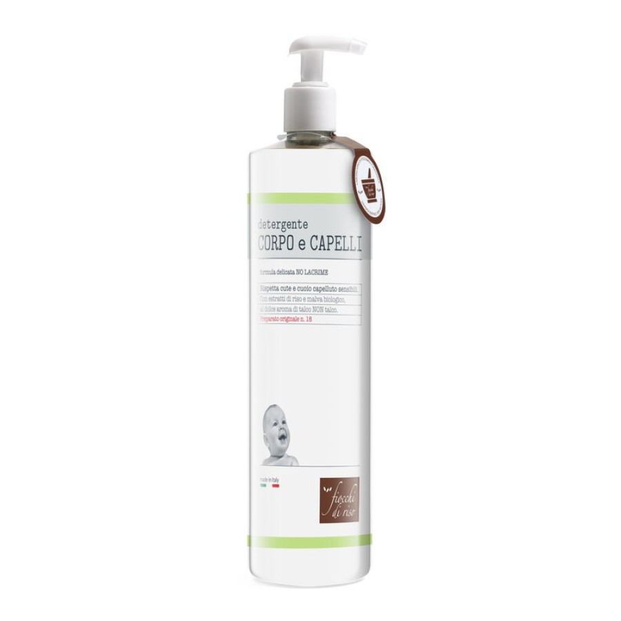 FIOCCHI DI RISO DETERGENTE CORPO E CAPELLI TALCO 750 ML