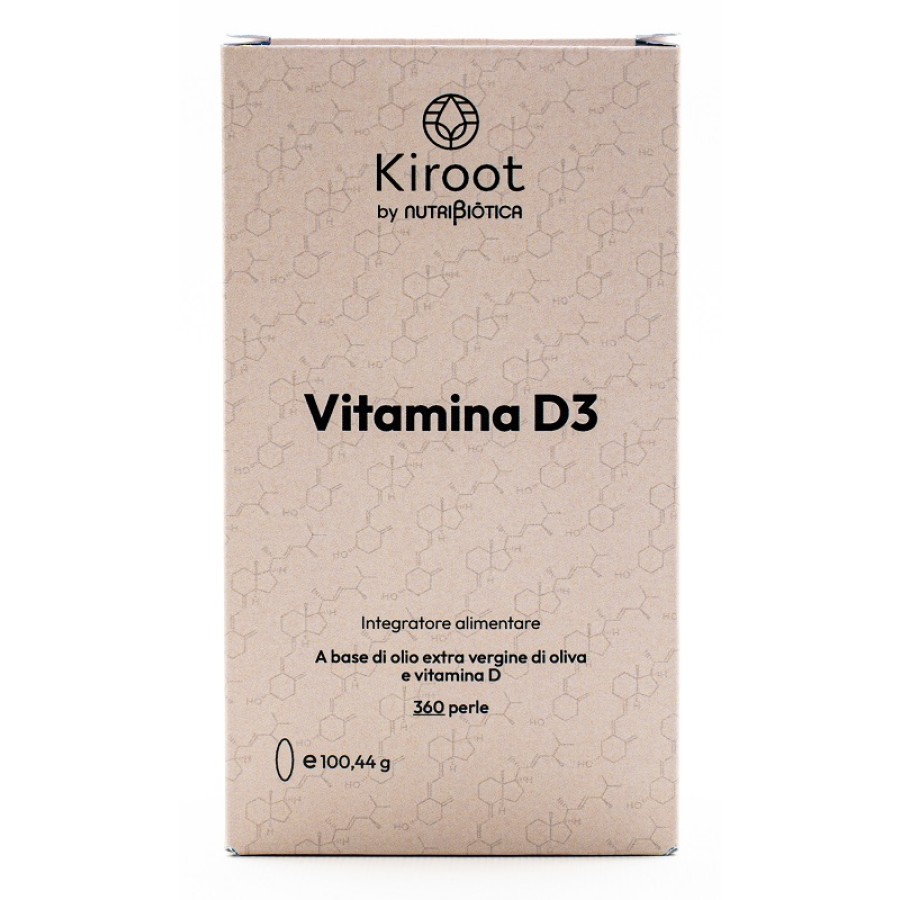 KIROOT BY NUTRIBIOTICA VITAMINA D3 360 PERLE SENZA GLUTINE SENZA LATTOSIO