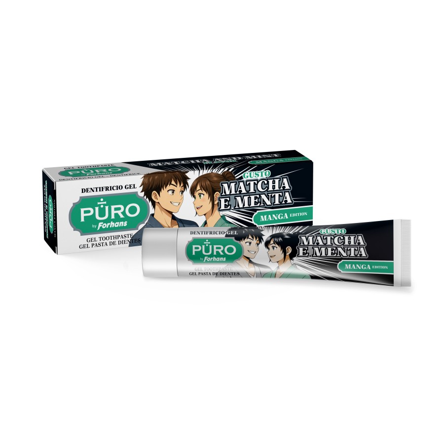 PURO FORHANS DENTIFRICIO GEL MANGA MATCHA MENTA 75 ML