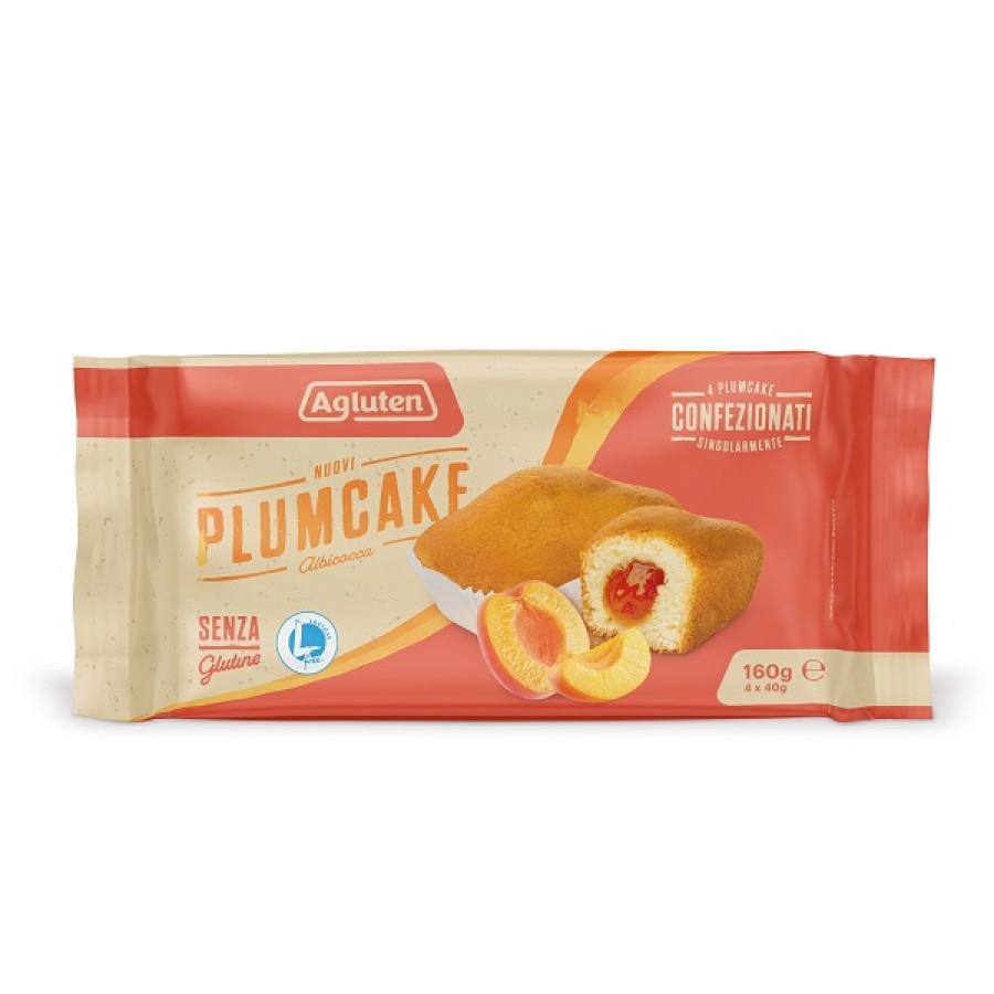 AGLUTEN NUOVI PLUMCAKE ALBICOCCA 4 PEZZI DA 40 G