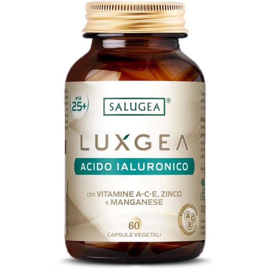 LUXGEA ACIDO IALURONICO SALUGEA 60 CAPSULE VEGETALI SENZA GLUTINE SENZA LATTOSIO