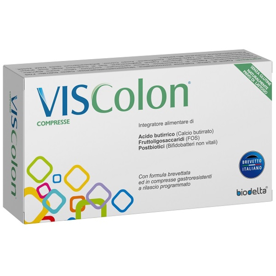 VISCOLON 30 COMPRESSE GASTRORESISTENTI A RILASCIO PROGRAMMATO SENZA GLUTINE NATURALMENTE PRIVO DI LATTOSIO