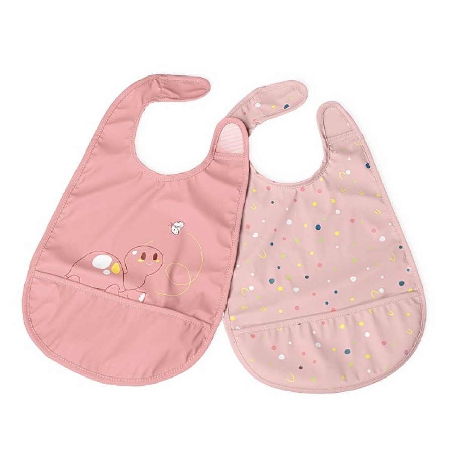 CHICCO BAVAGLINA PAPPA ROSA 6M+ 2 PEZZI