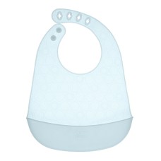 CHICCO EASY ROLL BIB BAVAGLINO IN SILICONE CON TASCA AZZURRO