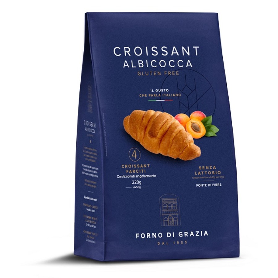 FDG CROISSANT ALBICOCCA 4 PEZZI DA 55 G