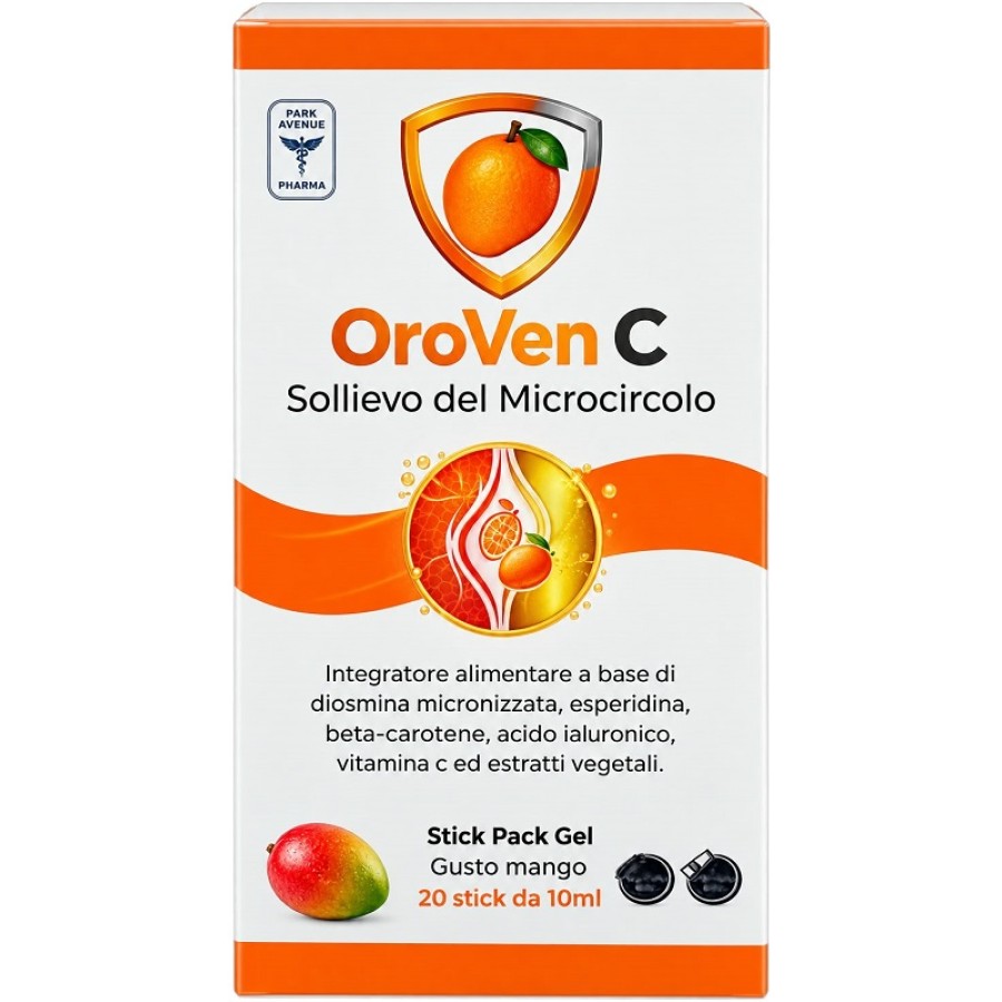 OROVEN C 20 STICK PACK DA 10 ML MANGO CON EDULCORANTE SENZA GLUTINE NATURALMENTE PRIVO DI LATTOSIO