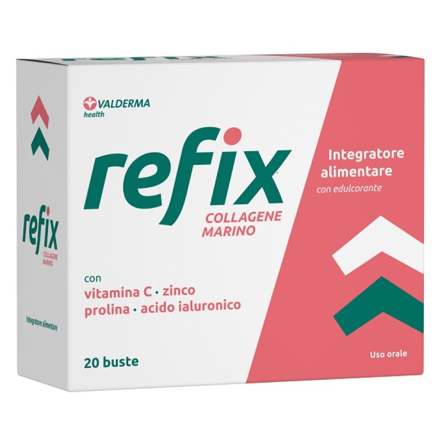 REFIX COLLAGENE MARINO 20 BUSTINE DA 6,5 G CON EDULCORANTE SENZA GLUTINE E LATTOSIO