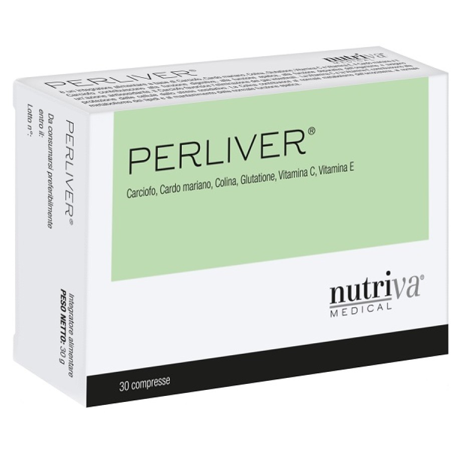 PERLIVER 30 COMPRESSE SENZA GLUTINE NATURALMENTE PRIVO DI LATTOSIO