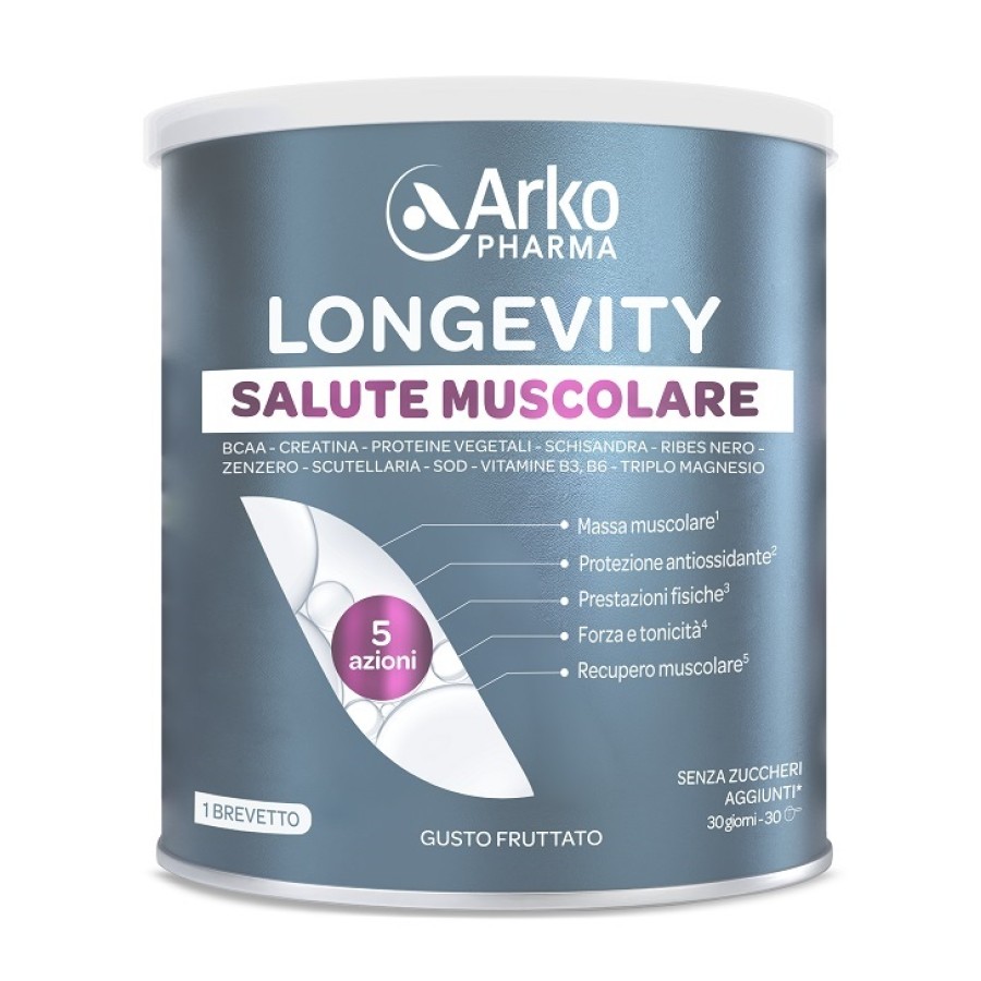 LONGEVITY SALUTE MUSCOLARE 285 G GUSTO FRUTTATO
