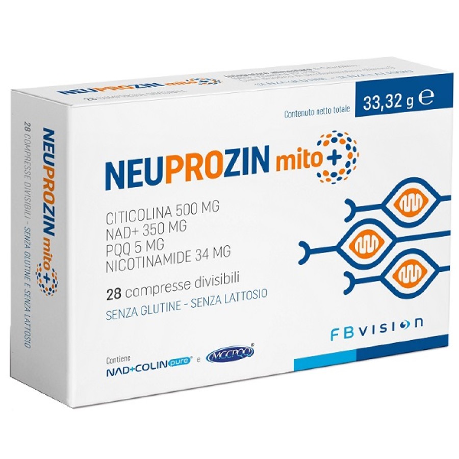 NEUPROZIN MITO + 28 COMPRESSE DIVISIBILI SENZA GLUTINE E LATTOSIO CON NAD+COLIN PURE E MGCPQQ