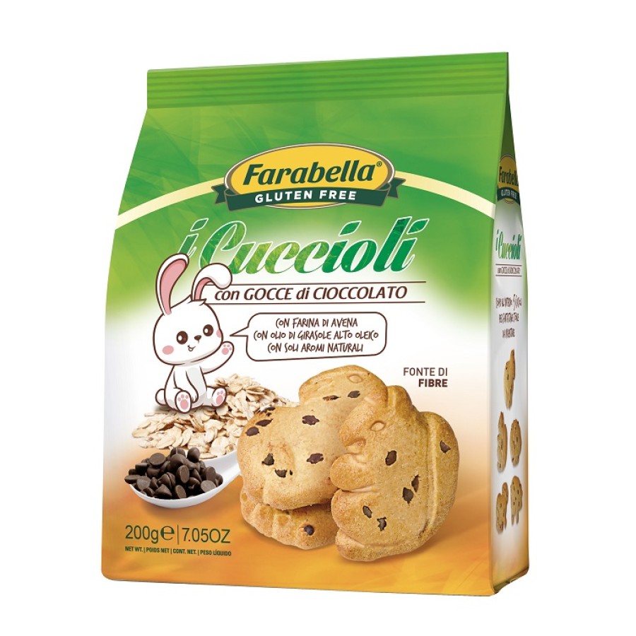 FARABELLA GLUTEN FREE I CUCCIOLI CON GOCCE DI CIOCCOLATO PROMO 200 G