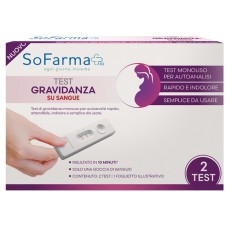 TEST GRAVIDANZA SU SANGUE SOFARMAPIU' AUTODIAGNOSTICO 2 PEZZI