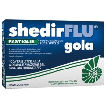 SHEDIRFLU GOLA MENTOLO EUCALIPTOLO 30 PASTIGLIE CON EDULCORANTE SENZA ZUCCHERI SENZA GLUTINE NATURALMENTE PRIVO DI LATTOSIO