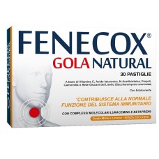 FENECOX GOLA NATURAL MIELE E LIMONE 30 PASTIGLIE CON EDULCORANTE SENZA ZUCCHERI SENZA GLUTINE NATURALMENTE PRIVO DI LATTOSIO