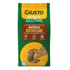 GIUSTO SENZA GLUTINE BISCOTTI AVENA E CIOCCOLATO 200 G SENZA UOVA
