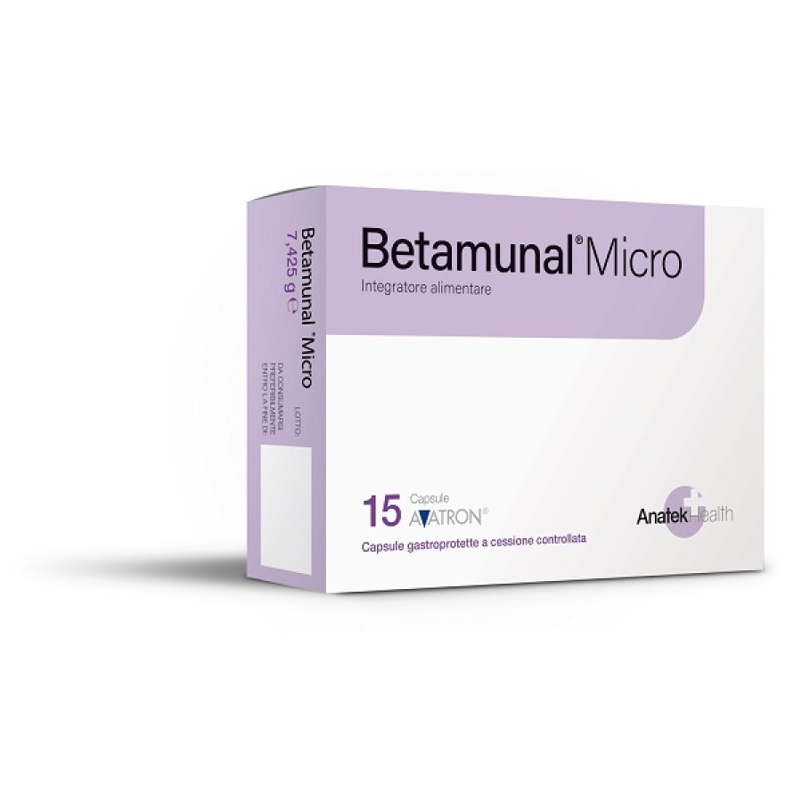BETAMUNAL MICRO 15 CAPSULE GASTROPROTETTE A CESSIONE CONTROLLATA