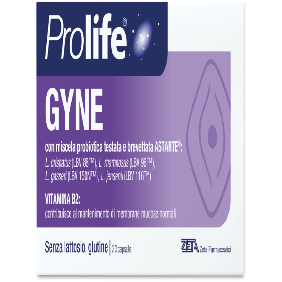 PROLIFE GYNE 20 CAPSULE CON MISCELA PROBIOTICA TESTATA E BREVETTATA ASTARTE