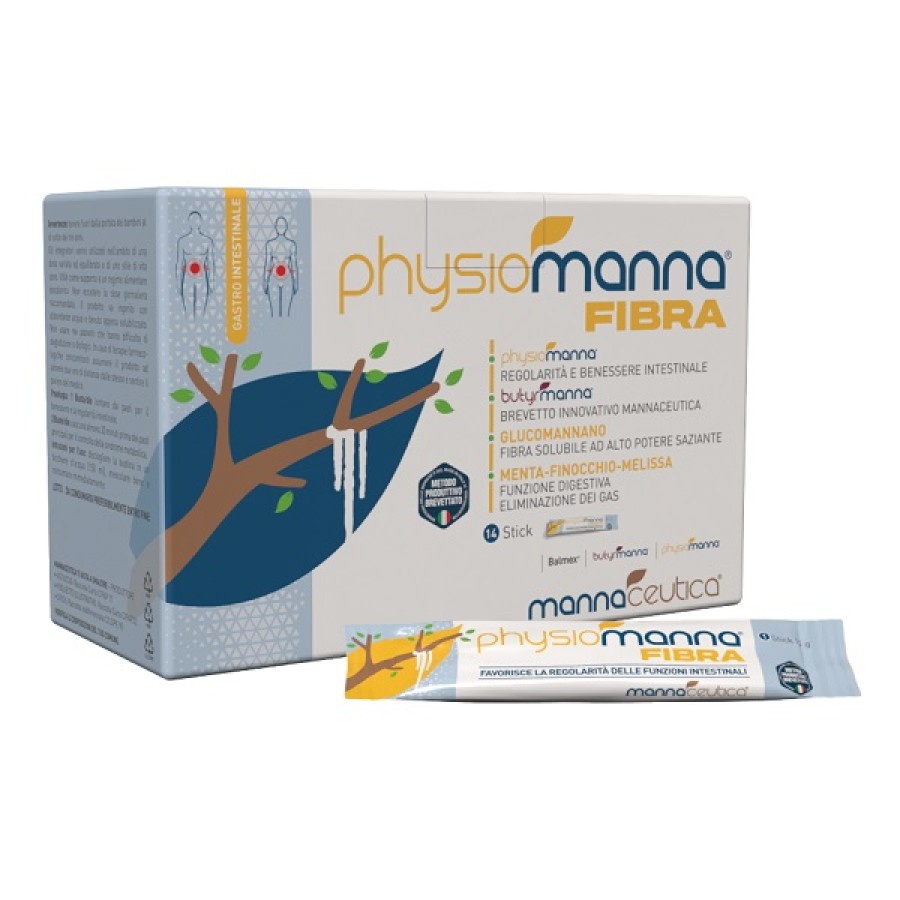PHYSIOMANNA FIBRA 14 STICK PACK CON EDULCORANTE