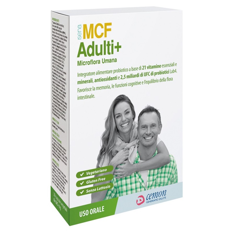 MCF ADULTI+ 30 CAPSULE VEGETALI 685 MG SENZA GLUTINE SENZA LATTOSIO