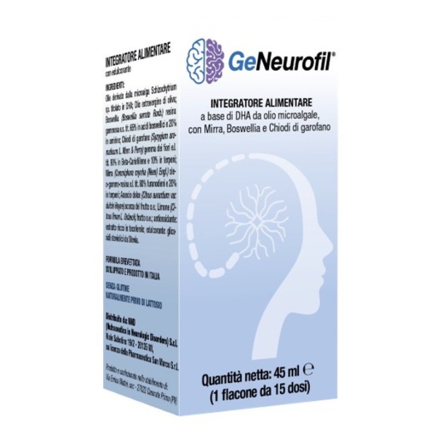 GENEUROFIL 45 ML SENZA GLUTINE NATURALMENTE PRIVO DI LATTOSIO