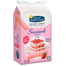 PIACERI MEDITERRANEI SAVOIARDI PINK LIMITED EDITION 180 G GUSTO FRAGOLA SENZA LATTOSIO SENZA GLUTINE