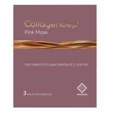 COLLAGENDEP PINK MASK MASCHERA VULVARE IDRATANTE & LENITIVA 3 PEZZI