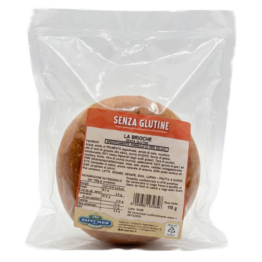 HAPPY FARM LA BRIOCHE 110 G SENZA LATTOSIO HAPPY FARM LA BRIOCHE 110 G SENZA LATTOSIO
