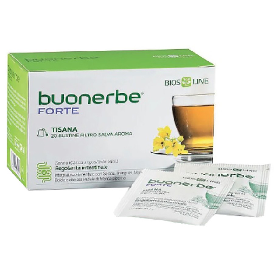 BUONERBE FORTE TISANA 20 BUSTINE DA 2 G SENZA GLUTINE SENZA LATTOSIO