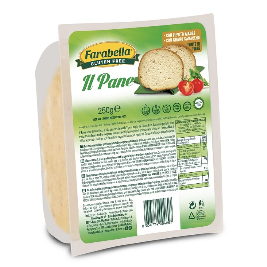 FARABELLA IL PANE 250 G SENZA LATTOSIO FARABELLA IL PANE 250 G SENZA LATTOSIO