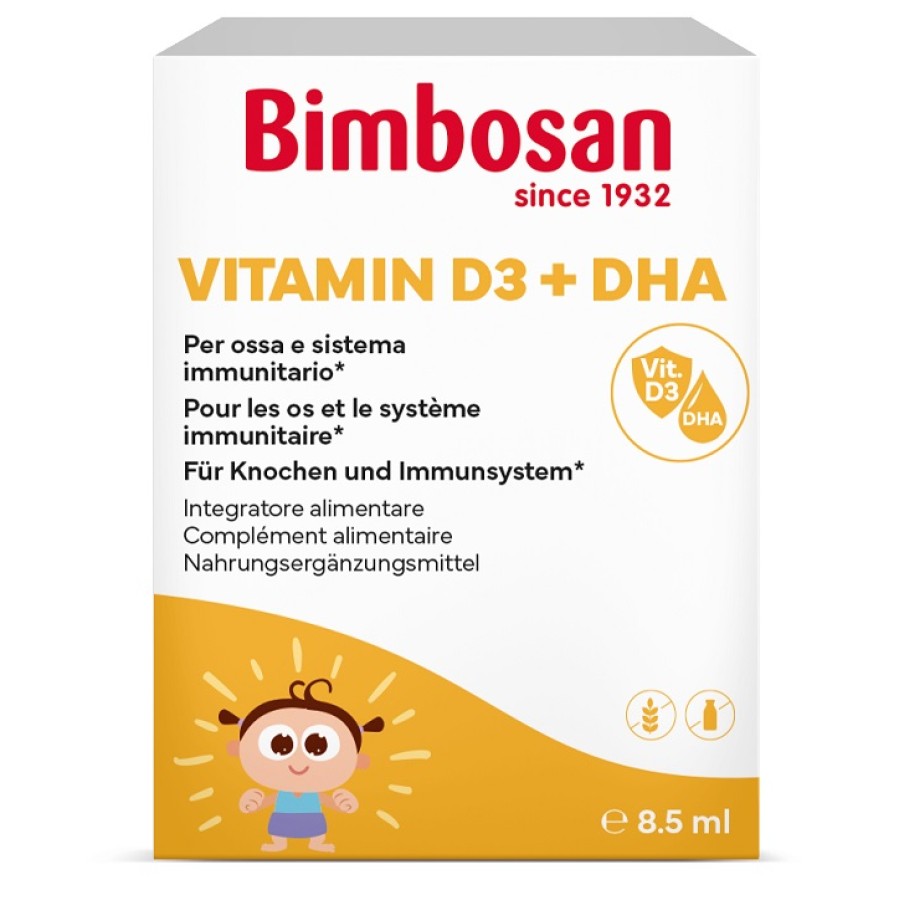 BIMBOSAN VITAMIN D3 & DHA GOCCE 8,5 ML BIMBOSAN VITAMIN D3 & DHA GOCCE 8,5 ML