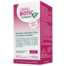 OMNI BIOTIC VIAGGI 14 STICK OROSOLUBILI CON EDULCORANTE SENZA GLUTINE E LATTOSIO