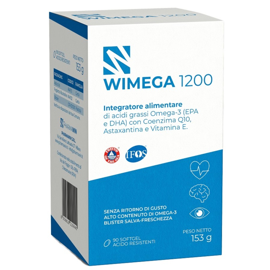 WIMEGA 1200 90 SOFTGEL ACIDO RESISTENTI