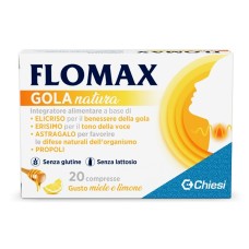 FLOMAX GOLA NATURA MIELE LIMONE 20 COMPRESSE CON EDULCORANTI SENZA GLUTINE E LATTOSIO