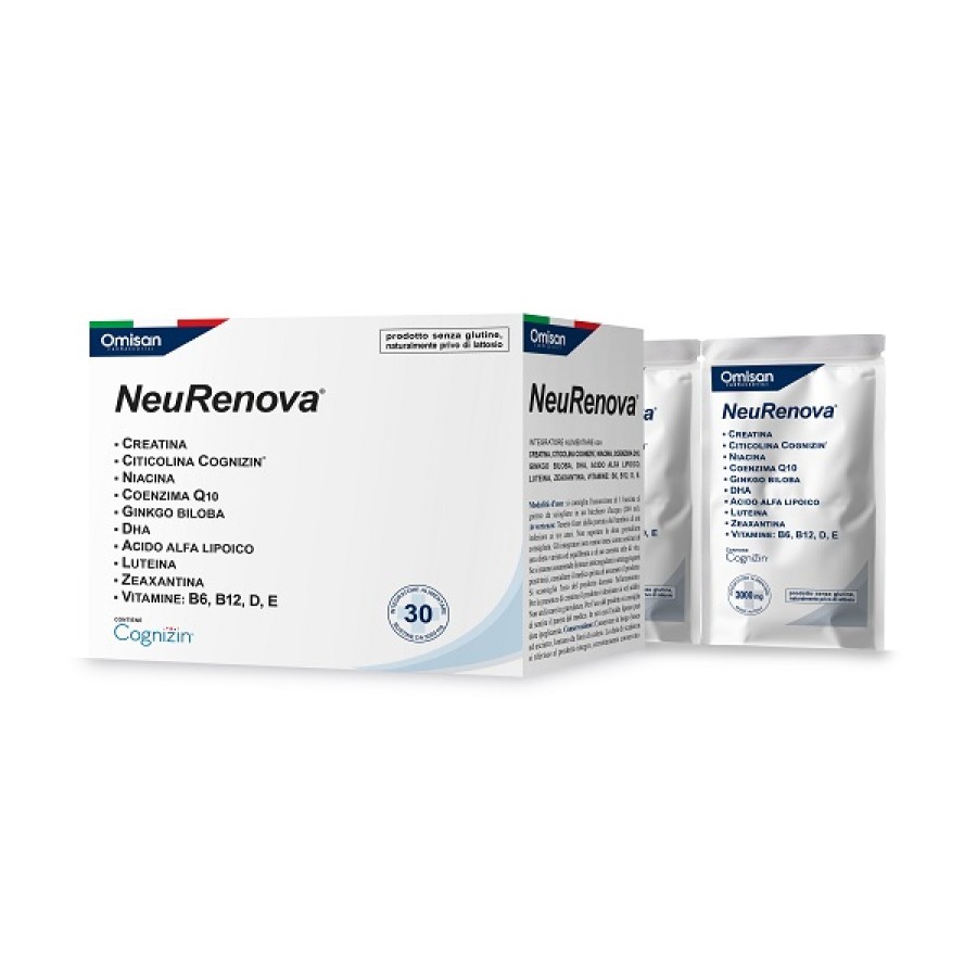 NEURENOVA 30 BUSTINE 3000 MG SENZA GLUTINE NATURALMENTE PRIVO DI LATTOSIO
