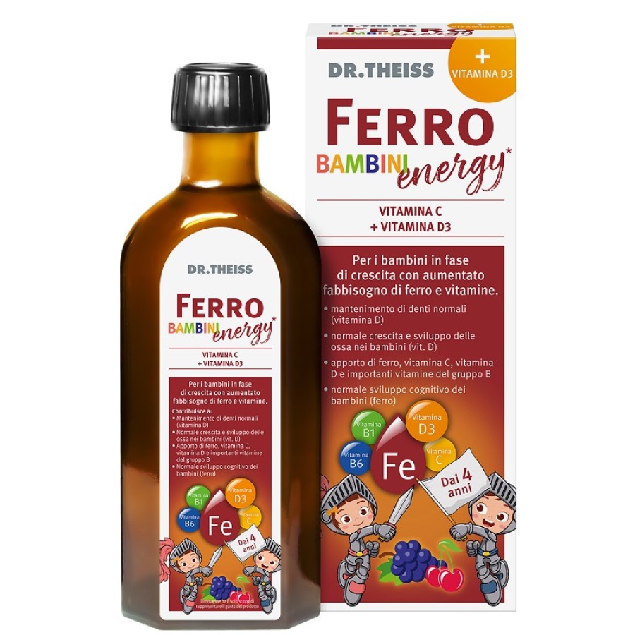 DR THEISS FERRO BAMBINI ENERGY 250 ML GUSTO UVA E CILIEGIA CON EDULCORANTE DR THEISS FERRO BAMBINI ENERGY 250 ML GUSTO UVA E CILIEGIA CON EDULCORANTE