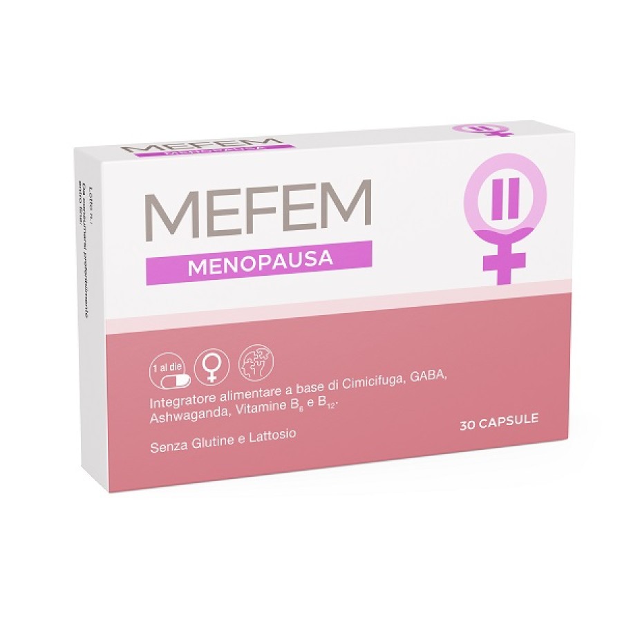 MEFEM MENOPAUSA 30 CAPSULE SENZA GLUTINE E SENZA LATTOSIO