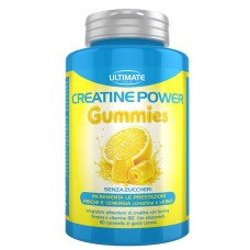ULTIMATE CREATINE POWER LIMONE 60 CARAMELLE GOMMOSE SENZA ZUCCHERI E GLUTINE