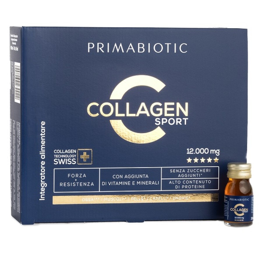 PRIMABIOTIC COLLAGEN SPORT 30 FLACONCINI DA 30 ML SENZA ZUCCHERI AGGIUNTI