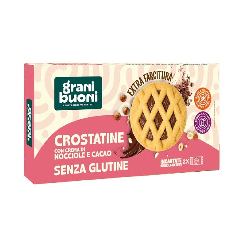 GRANIBUONI CROSTATINE CON CREMA DI NOCCIOLA E CACAO 2 PEZZI 50 G