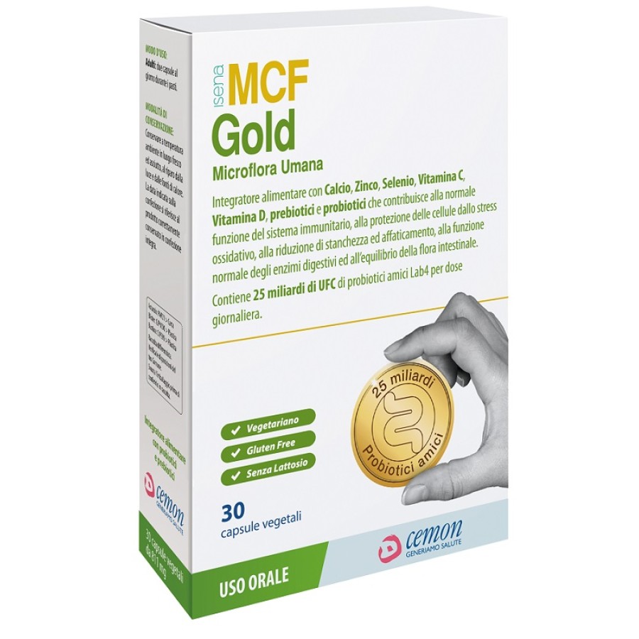 MCF GOLD 30 CAPSULE VEGETALI SENZA GLUTINE SENZA LATTOSIO