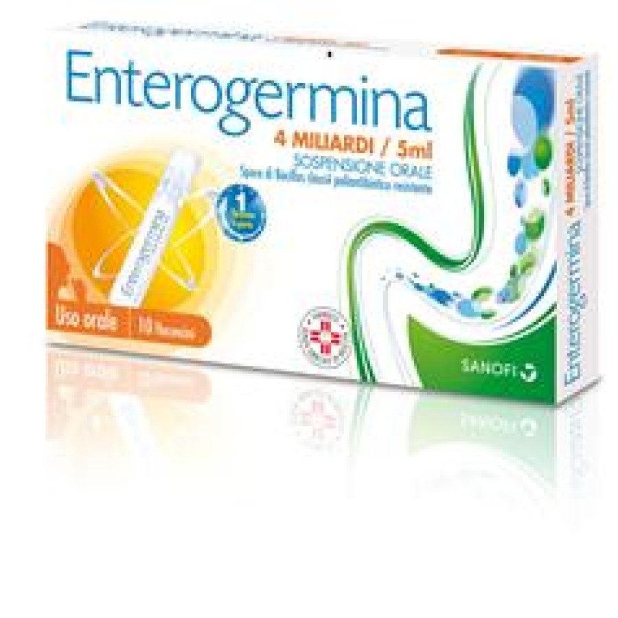 ENTEROGERMINA 10 FLACONCINI 4 MILIARDI / 5 ML 
