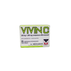 VIVIN C 20 COMPRESSE EFFERVESCENTI 330 MG + 200 MG