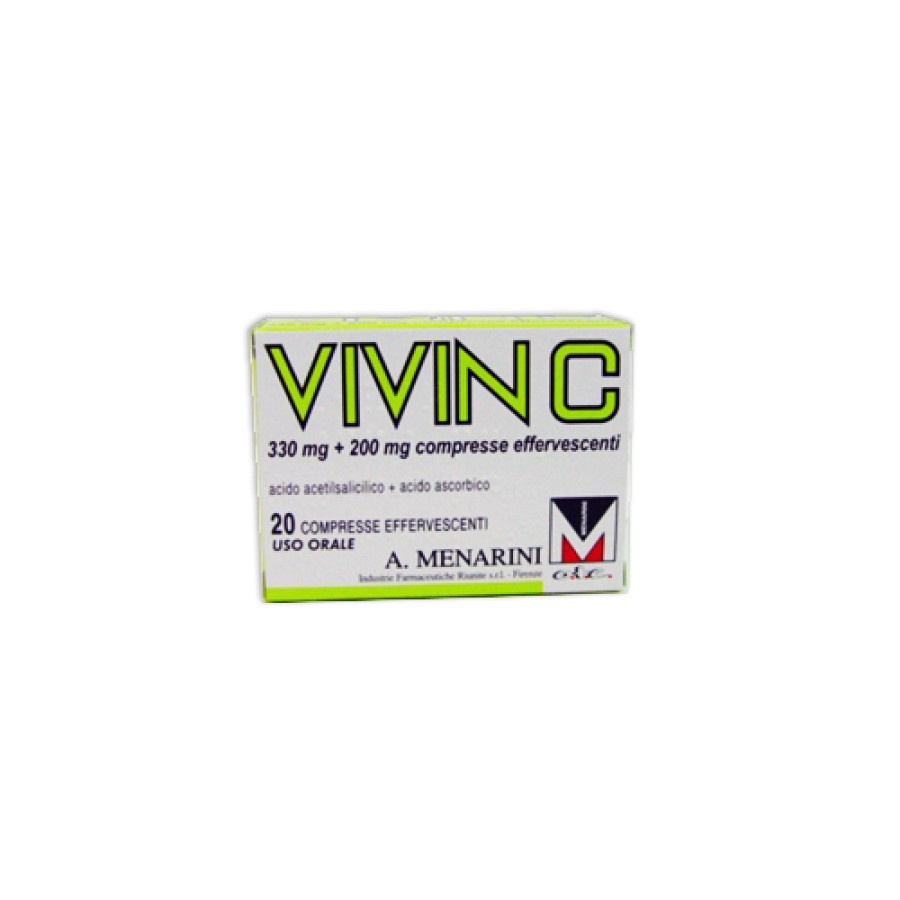 VIVIN C 20 COMPRESSE EFFERVESCENTI 330 MG + 200 MG
