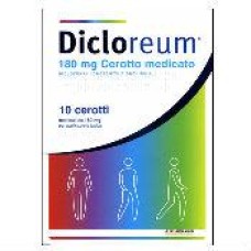 DICLOREUM ANTINFIAMMATORIO LOCALE 10 CEROTTI MEDICATI 180 MG