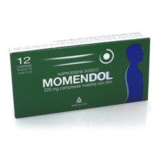 MOMENDOL 12 COMPRESSE RIVESTITE 220 MG