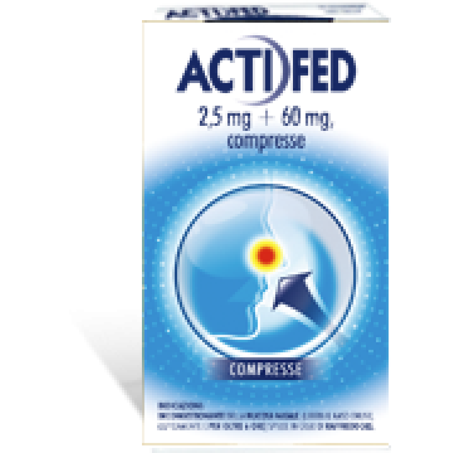 ACTIFED 12 COMPRESSE 2,5 MG + 60 MG