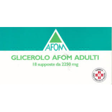 GLICEROLO AFOM*AD 18SUPP2250MG