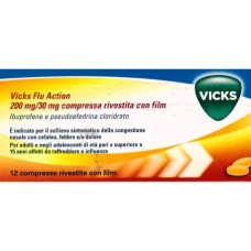 VICKS FLU ACTION 12 COMPRESSE 200 + 30 MG